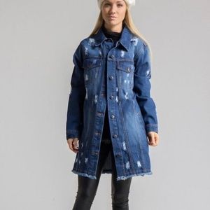 Distressed Denim Jacket